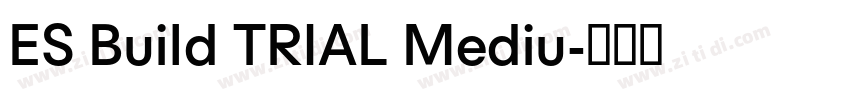ES Build TRIAL Mediu字体转换